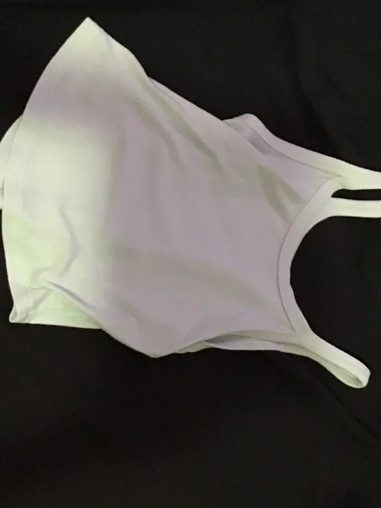 White Ribbed Racerback Tank Top - Picture 1 of 1